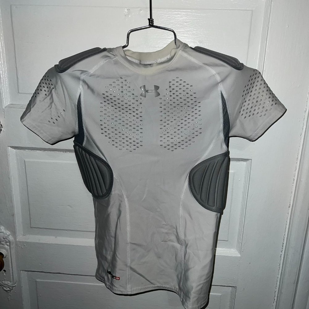 Under Armour Boys Youth MPZ 2 Padded Compression Football Shirt Top Sz. YXL